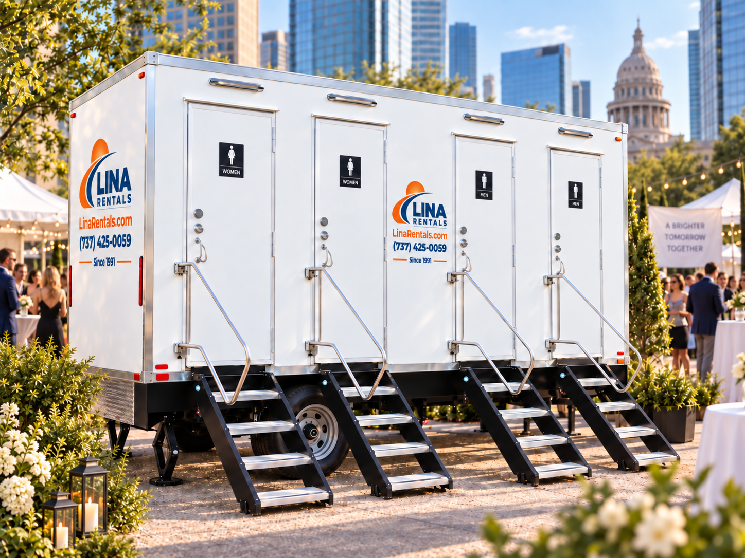 Restroom trailers