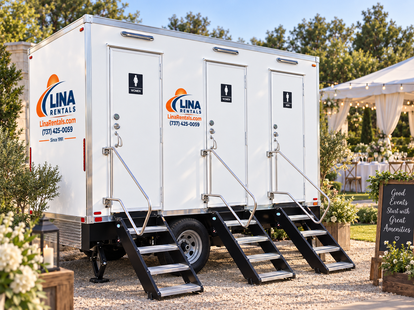 Restroom trailers